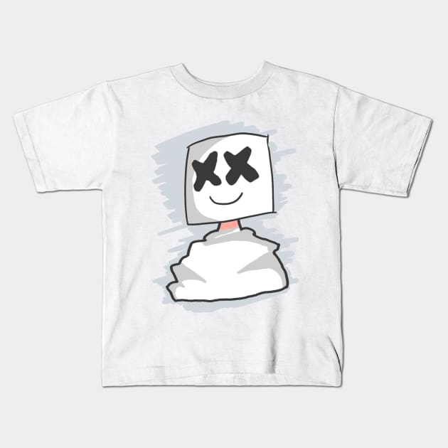 Marshmello Kids T-Shirt by Kikovaok